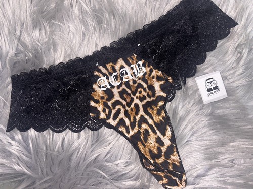 Slip leopardato pizzo donna - ,