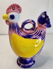 Vintage Capodimonte ArnartCreations Pollo Capodimonte Ceramica Pollo Decanter