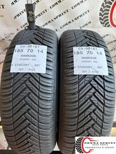 2 PNEUMATICI USATI DI OCCASIONE 185/70/14 HANKOOK 4 STAGIONI 90% GOMME 185 70 14