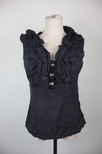 ROCCOBAROCCO CAMICIA SMANICATA DONNA TG. 46 WOMAN SHIRT CASUAL VINTAGE COTONE