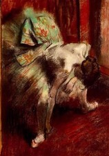Edgar Degas Dancer in Green