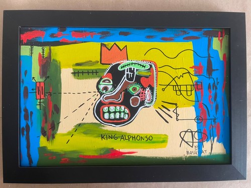 Basquiat disegno quadro su - quadro,