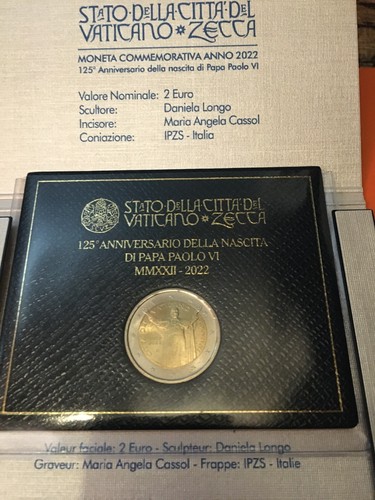 Euro vaticano 2022 - , 125°