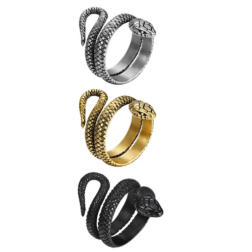Anello uomo serpente gotico