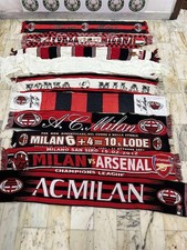 10 sciarpe calcio LOTTO STOCK MILAN shirt maillot trikot jersey
