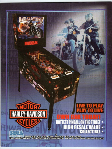 Flipper sega harley - sega, harley-davidson