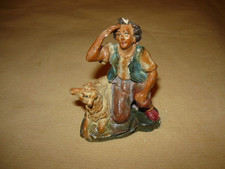 STATUINA DEL PRESEPE PASTORE COMPOSIZIONE cm. 9 CONFALONIERI CHIALU' CC MILANO