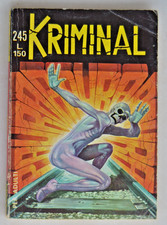 Kriminal 245. Paura. Magnus. Editoriale Corno 1970