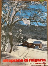 MANIFESTO,poster,ALTOPIANO DI FOLGARIA TRENTINO ITALIA NEVE SKI SCI TURISMO 