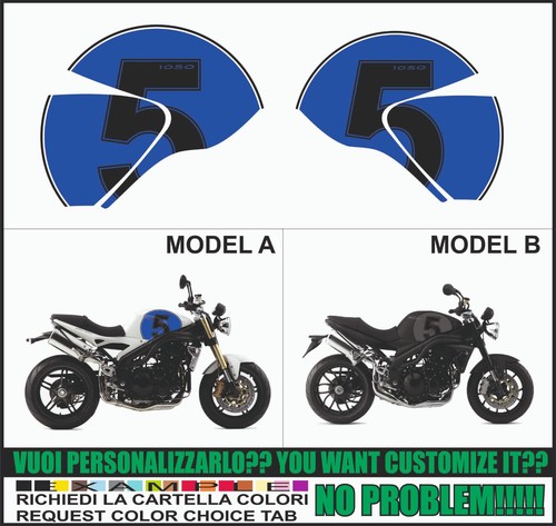Adesivi 1050 speed triple - triple, old