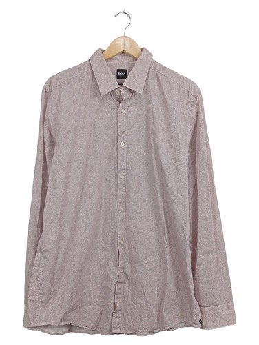 Hugo boss camicia uomo rosa - uomo,