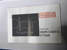 Manuale d'istruzioni d'uso e SCHEMA ELETTRICO per Proiettore sonoro super8 EUMIG