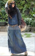 Nuova gonna jeans salopette