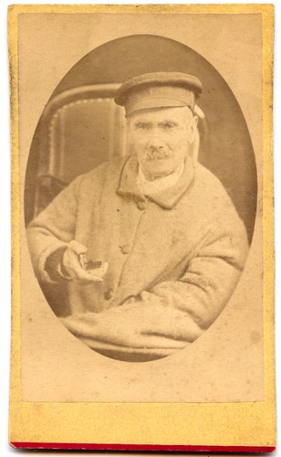 Foto antica cartoncino cdv - foto, su