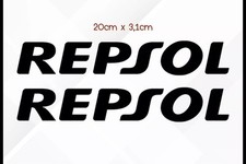 KIT 2 adesivi REPSOL Personalizzabili 20CM  MOTOCROSS MOTO AUTO olio