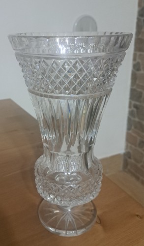 Vaso cristallo inciso - vaso,
