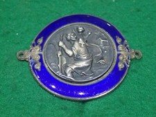SAN CRISTOFORO BADGE SMALTATO PER AUTO D'EPOCA FIAT LANCIA ALFA ROMEO VESPA