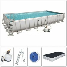 PISCINA BESTWAY FUORITERRA 956x488x132 RETTANGOLARE FULL OPTIONAL POMPA SCALA