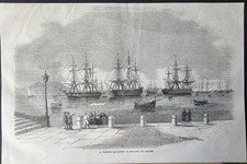 Stampa antica 1859 Napoli