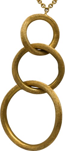 Collana con ciondolo cerchi - ciondolo,
