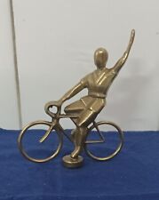 Ciclismo Fregio In Ferro Per Trofeo Coppa Bicicletta Ciclista Bici Fermacarte 