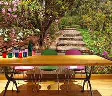 3D Stone Steps R10839 Carta da Parati Murale Autoadesiva Rimovibile Luna