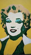 Marylin Monroe painting on canvas 30x40 cm Glitter no Andy Warhol by Roberto Sca