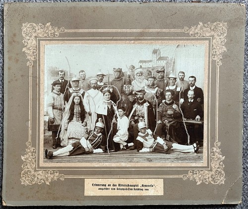 Altes foto 1906 velociped club - velociped,
