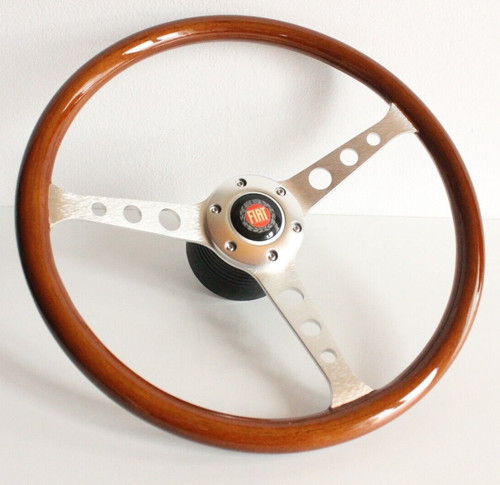 Volante legno cromato - volante,