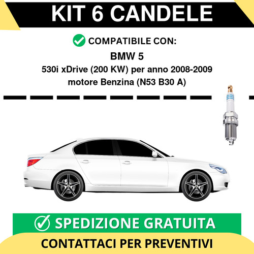 Kit candele per bmw 530i - bmw,