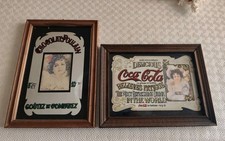 Quadri a Specchio Pubblicitari Coca Cola e Chicolat Poulain Vintage