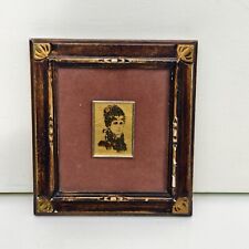Quadro Quadretto Lavorazione a mano lastra ORO Cornice  Legno ESSE EMME Vintage 