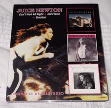 JUICE NEWTON BGO CD 3 ALBUMS ON 2 CDs EMOTION,OLD FLAME,CANT WAIT ALL NIGHT
