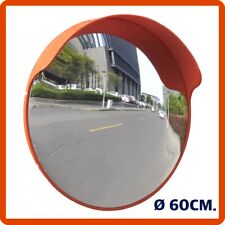 Specchio stradale convesso parabolico infrangibile traffico panoramico da 60 cm.