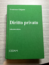 F. Galgano, Diritto privato, sedicesima edizione, CEDAM