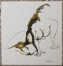 Renato Guttuso - Nudo  - Fotolito 1959