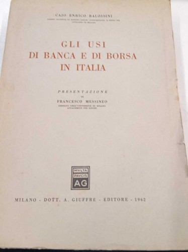 Gli usi banca borsa - di, e