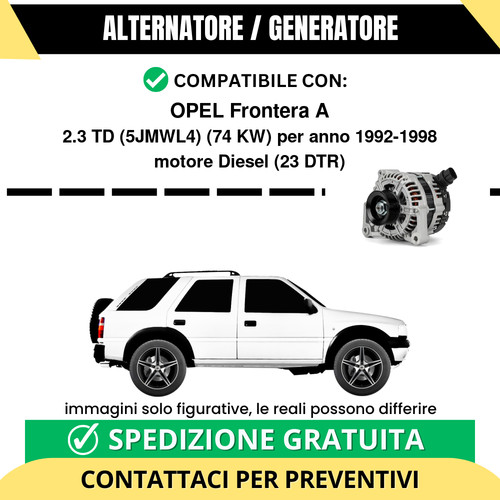 Alternatore opel frontera - alternatore,