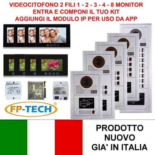 Videocitofono fili 3 4 - fili,