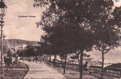 Cartolina porto maurizio - porto,