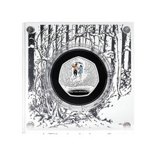 Moneta Da 50P Colore Argento