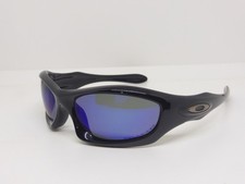 Oakley Monster Dog Polished Black w/Deep Blue Polarized lens SKU 12-749