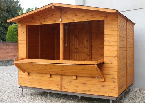 Chiosco espositivo legno - chiosco, in