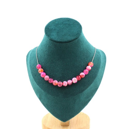 Collana perle agata - collana, 15