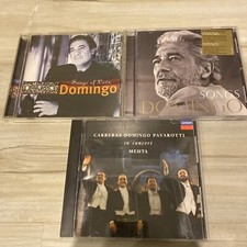 Placido Domingo - Songs, Songs Of Love In Concert Mehta 3 CD 💿 LOT VG To VG+