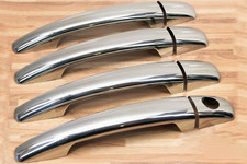 Kit maniglie porte acciaio inox mascherine cromate per Fiat Scudo anno 2007