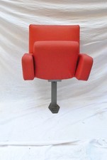 SEDUTA CINEMA  ANNI '70 PELLE ROSSA