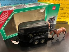 1/32 Siku horse trailer van Böckmann remorque Box Chevaux Pferd MEGA RARE - 1/43