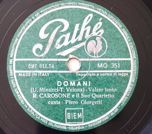 Italian renato carosone - carosone, domani