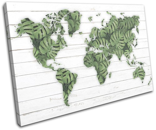Monstera world map atlas - map,